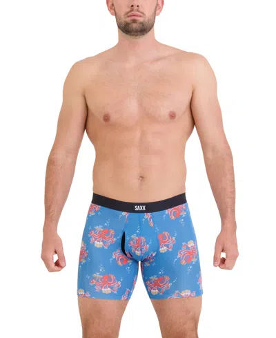 Saxx Men's Vibe Xtra Soft Comfort Boxer Brief In Blue