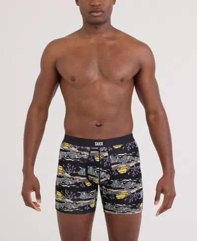 Saxx Men's Vibe Xtra Soft Comfort Boxer Brief In Blue