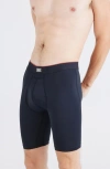 Saxx Multi-sport Mesh Performance Long Boxer Briefs In Black