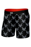Saxx Multisport Mesh Boxer Briefs In Black
