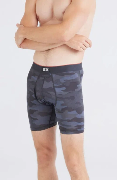 Saxx Multi-sport Mesh Performance Boxer Briefs In Gray