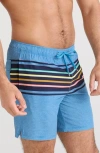 Saxx Oh Buoy 2-in-1 5-inch Volley Swim Trunks In Blue