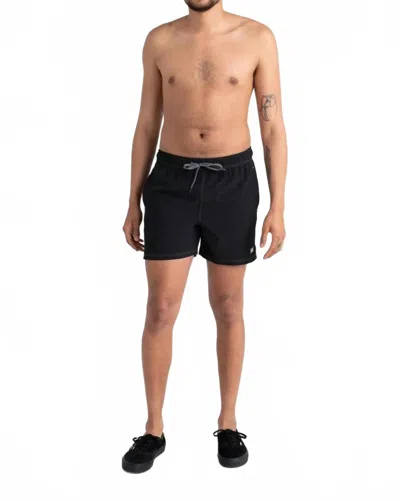 Saxx Oh Buoy 2-in-1 Volley Swim Trunks In Black In Multi