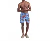 Saxx Oh Buoy 2n1 Volley Swim Shorts In Hawaiin Pizza Sky In Blue