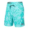 Saxx Oh Buoy Swim Volley Shorts Men's Blue 2-in-1 Drawstring Waist Buu1161 In Blue