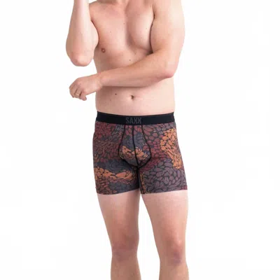Saxx Quest Boxer Brief In River Rock Camo Clay In Gray