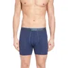 Saxx Quest Quick Dry Mesh Boxer Briefs In Blue