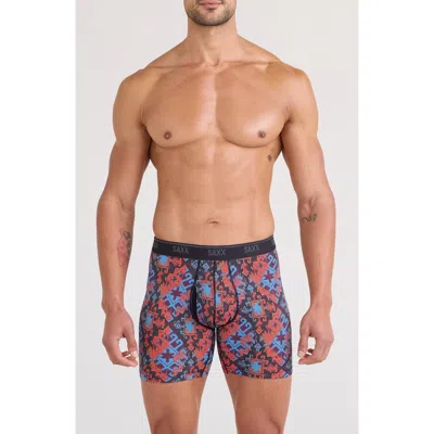 Saxx Quest Quick Dry Mesh Slim Fit Boxer Briefs In Multi