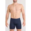 Saxx Quest Quick Dry Mesh Slim Fit Boxer Briefs In Blue