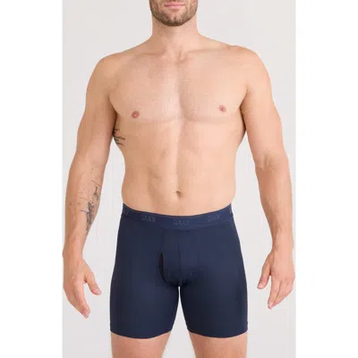 Saxx Quest Quick Dry Mesh Slim Fit Boxer Briefs In Blue