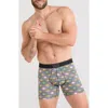 Saxx Quest Quick Dry Mesh Slim Fit Boxer Briefs In Rise And Shine-ebony