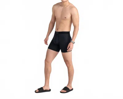 Saxx Quest Quick-dry Mesh Boxer Brief In Black Ii