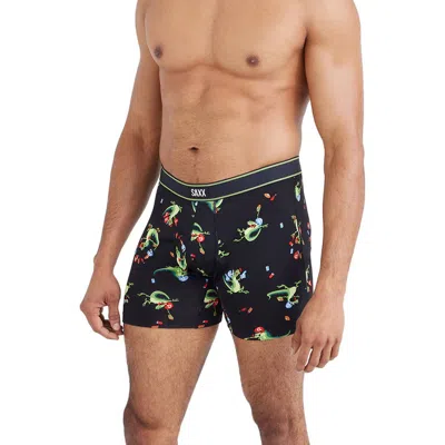 Saxx Relaxed Fit Boxer Briefs In Tailgators-black