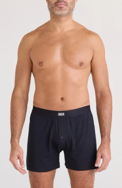 Saxx Snooze Boxer Briefs In Black