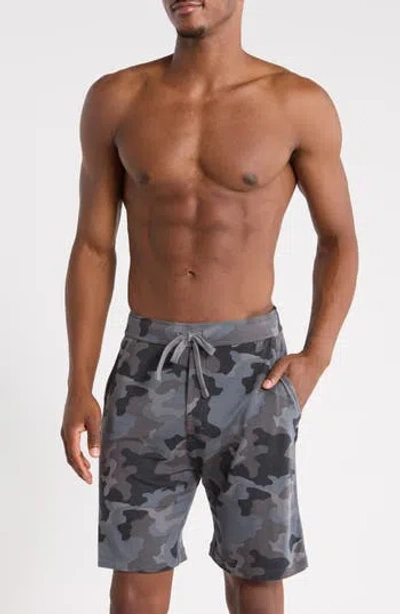 Saxx Snooze Heathered Pajama Shorts In Supersize Camo Chrcl