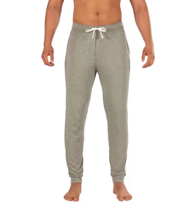 Saxx Snooze Lounge Pant In Dark Grey Heather In Gray