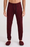 Saxx Snooze Lounge Pants In Burgundy