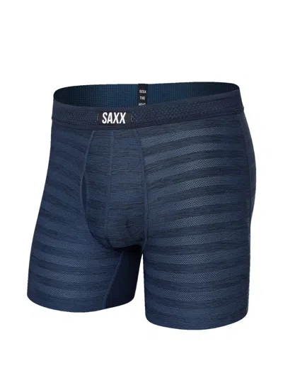 Saxx Striped Boxer Briefs In Blue
