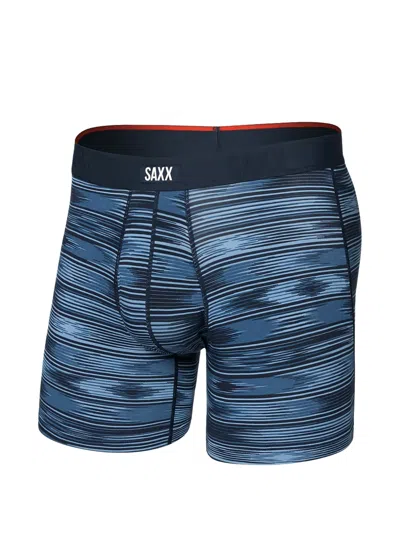 Saxx Striped Boxer Briefs In Blue