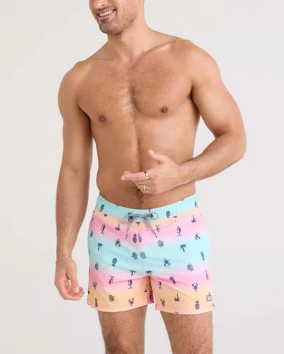 Saxx Summer Ombre Swim Trunks In Multi