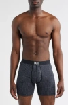 Saxx Ultra 2-pack Stretch Boxer Briefs In Black