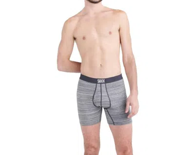 Saxx Ultra Boxer Brief In Spacedye Heather Grey In Gray