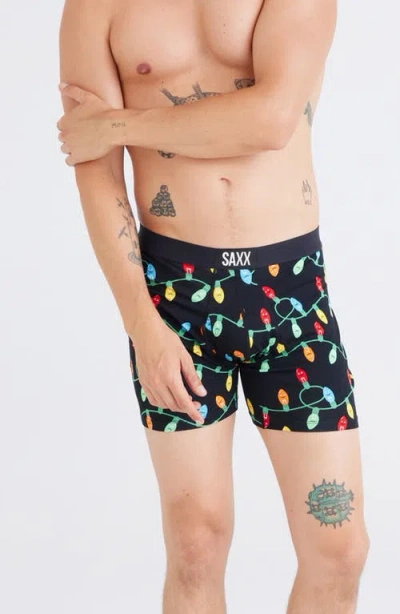 Saxx Ultra Super Soft 2-pack Relaxed Fit Boxer Briefs In Getta Watt/windowpane