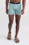 Saxx Ultra Super Soft 2-pack Relaxed Fit Boxer Briefs In Gone Fishing/black