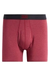 Saxx Ultra Super Soft Relaxed Fit Boxer Briefs In Tibetan Red Heather
