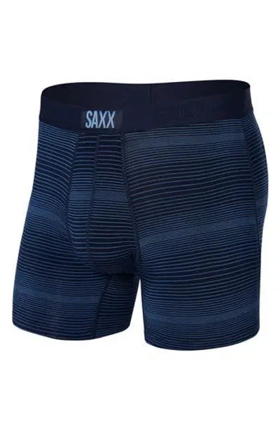Saxx Vibe Super Soft Boxer Briefs In Variegated Stripe- Martme