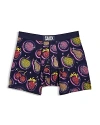 Saxx Vibe Super Soft Boxer Briefs In Disco Fruit-maritime Blue