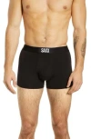 Saxx Vibe Super Soft Slim Fit Trunks In Black