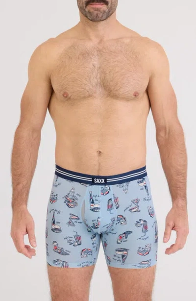 Saxx Vibe Xtra Assorted 2-pack Boxer Briefs In Blue