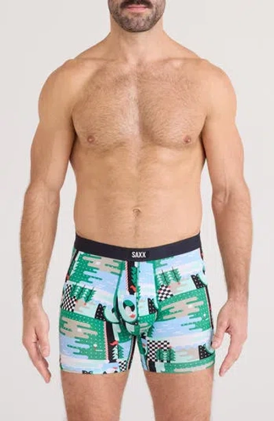 Saxx Vibe Xtra Assorted 2-pack Boxer Briefs In Geo Golf/black
