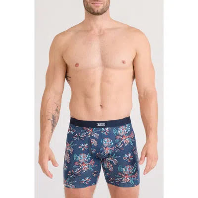 Saxx Vibe Xtra Boxer Briefs In Blue