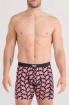 Saxx Vibe Xtra Boxer Briefs In Pink