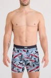 Saxx Vibe Xtra Soft Comfort Boxer Briefs In Blue