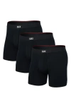 Saxx Vibe Xtra Soft Comfort Boxer Briefs In Black