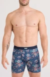 Saxx Vibe Xtra Soft Comfort Boxer Briefs In Blue