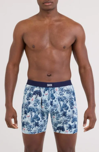 Saxx Vibe Xtra Soft Comfort Boxer Briefs In Blue