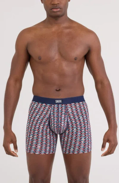 Saxx Vibe Xtra Soft Comfort Boxer Briefs In Blue