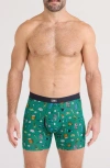 Saxx Vibe Xtra Soft Comfort Boxer Briefs In Green