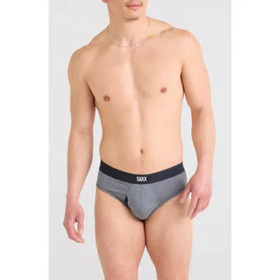 Saxx Vibe Xtra Soft Comfort Briefs In Gray