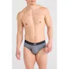 Saxx Vibe Xtra Soft Comfort Briefs In Gray