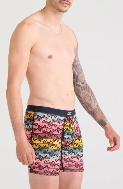 Saxx Vibe Xtra Super Soft Boxer Briefs In Mesa Grid-multi