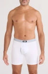 Saxx Vibe Xtra Soft Comfort Boxer Briefs In White