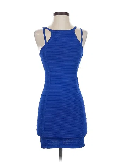 Pre-owned Say What Cocktail Dress In Blue