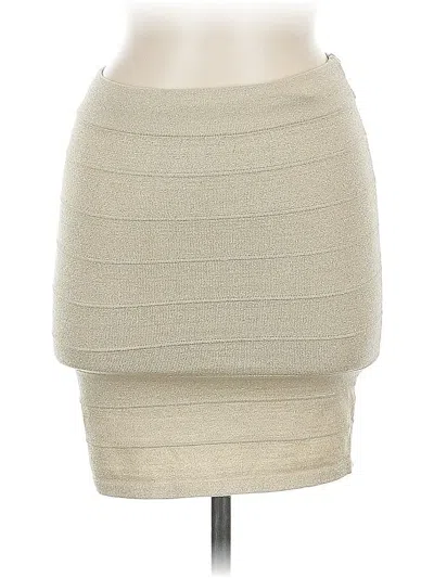 Pre-owned Say What Formal Skirt In White