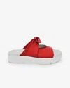 Saydo Women's Ryle Platform Slide In Red In Multi