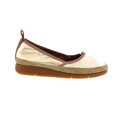 Saydo Women's Sync Espadrille Slip On Shoes In Champagne In Gold